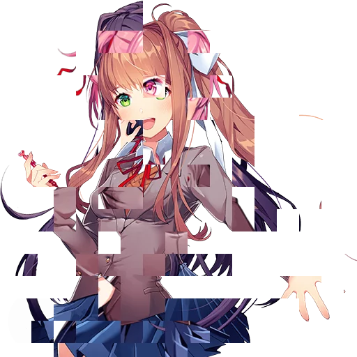 🙃 Стикер «DDLC Monika» для Telegram
