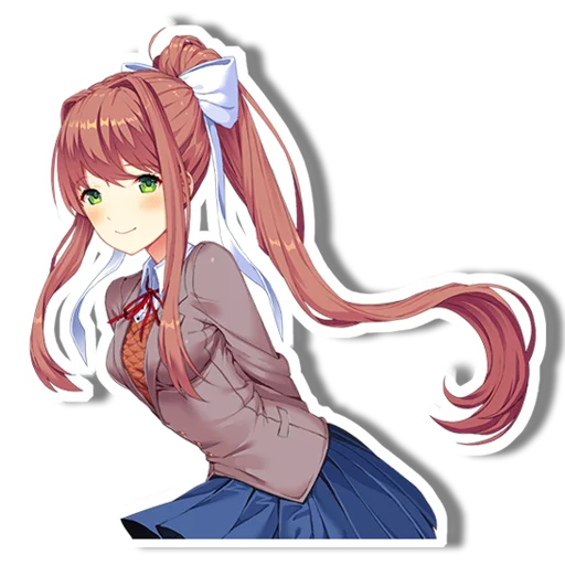 😊 Стикер «DDLC Monika» для Telegram