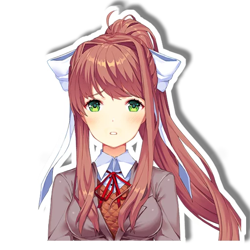😯 Стикер «DDLC Monika» для Telegram