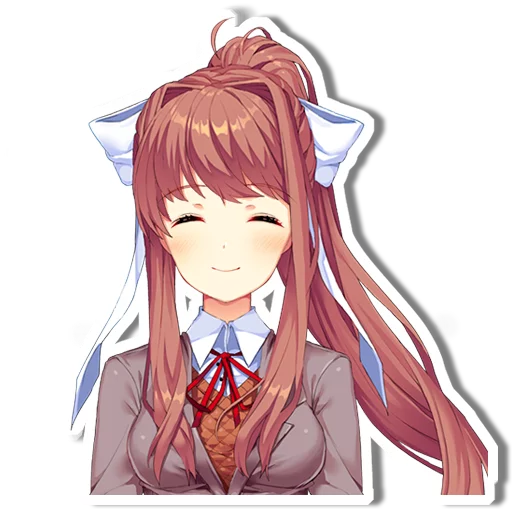 ☺️ Стикер «DDLC Monika» для Telegram