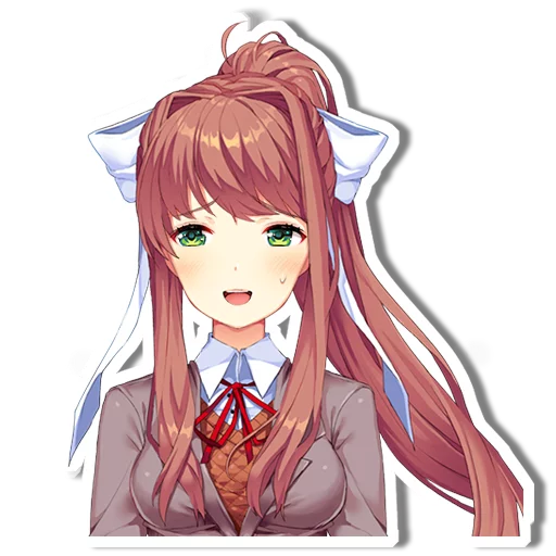 😅 Стикер «DDLC Monika» для Telegram
