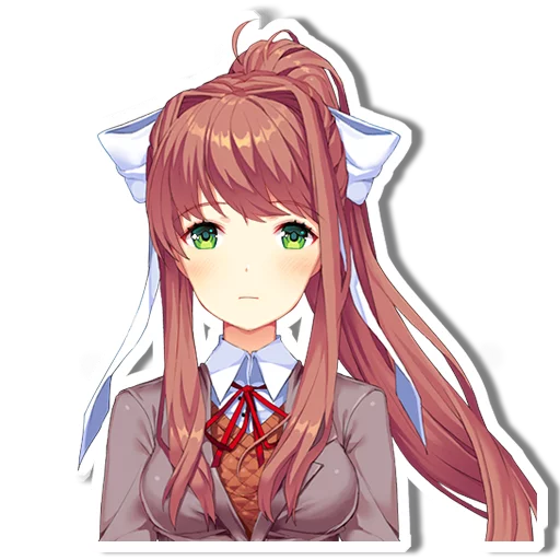 😐 Стикер «DDLC Monika» для Telegram