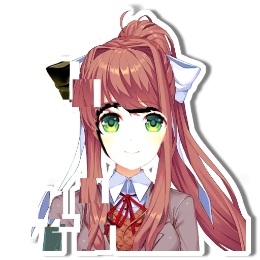 🙃 Стикер «DDLC Monika» для Telegram