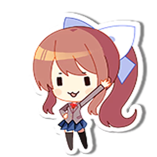 👋 Стикер «DDLC Monika» для Telegram