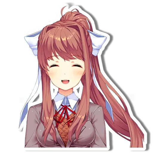 😄 Стикер «DDLC Monika» для Telegram