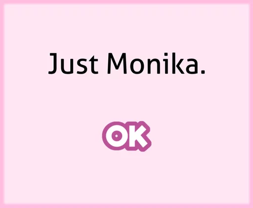 ❤️ Стикер «DDLC Monika» для Telegram