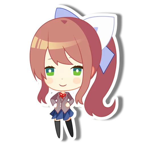 😸 Стикер «DDLC Monika» для Telegram