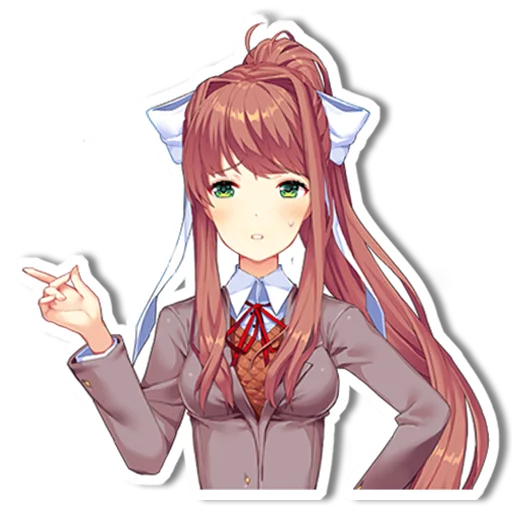 😥 Стикер «DDLC Monika» для Telegram