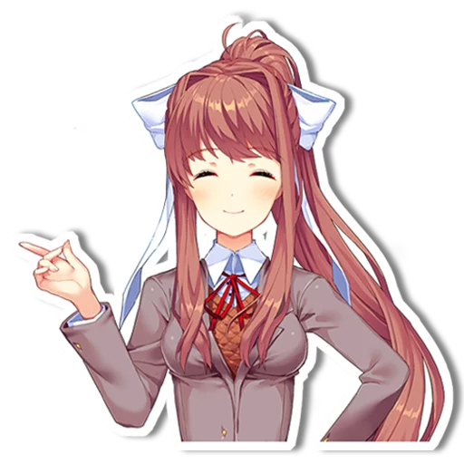 ☺️ Стикер «DDLC Monika» для Telegram