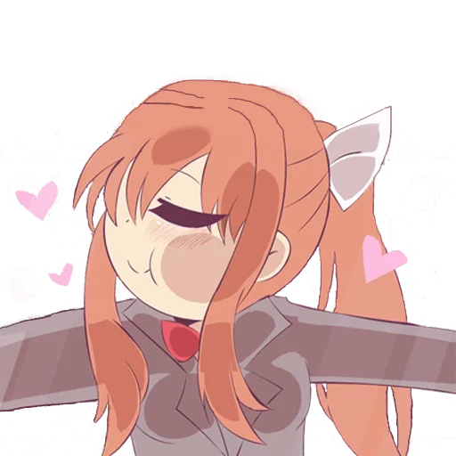 💖 Стикер «DDLC Monika» для Telegram