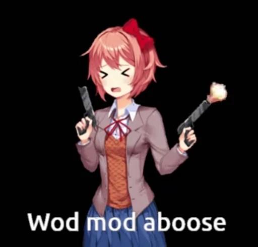 🔫 Стикер «DDLC pack» для Telegram