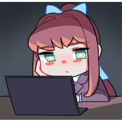 😕 Стикер «DDLC» для Telegram