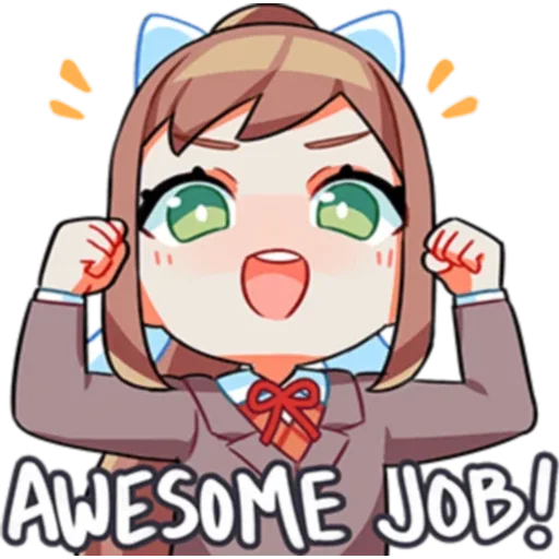 Стикерпак DDLC для Telegram