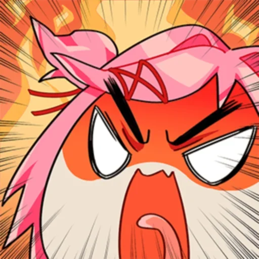 😡 Стикер «DDLC» для Telegram