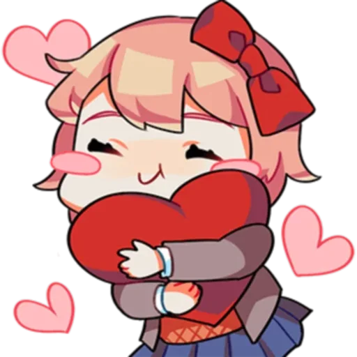 ❤️ Стикер «DDLC» для Telegram