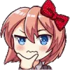 Стикер 35 Ddlc Animemotes