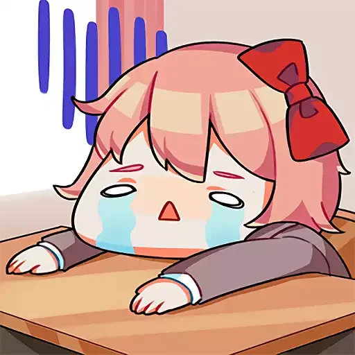 😭 Стикер «doki doki emotes» для Telegram