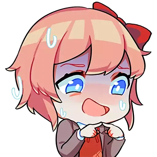 😅 Стикер «doki doki emotes» для Telegram
