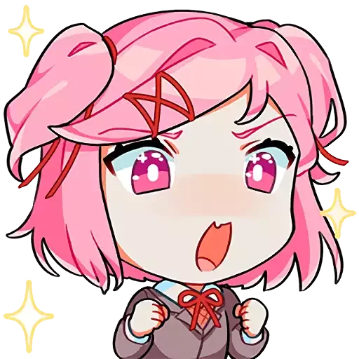 😆 Стикер «doki doki emotes» для Telegram