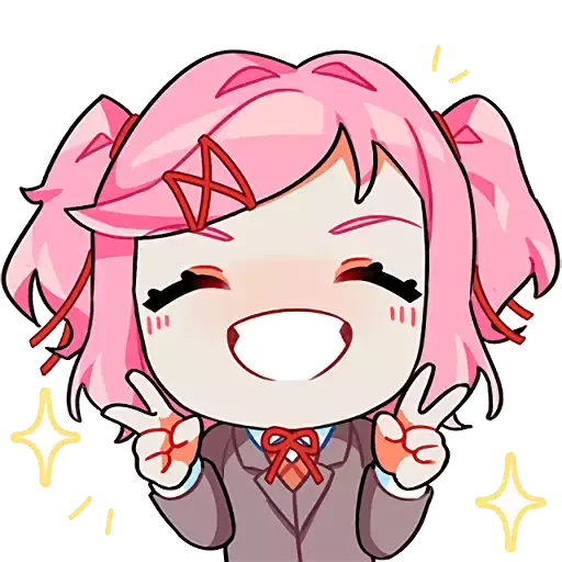 😄 Стикер «doki doki emotes» для Telegram