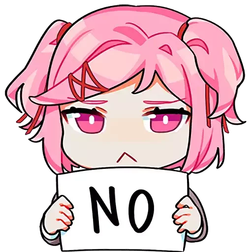 🚫 Стикер «doki doki emotes» для Telegram