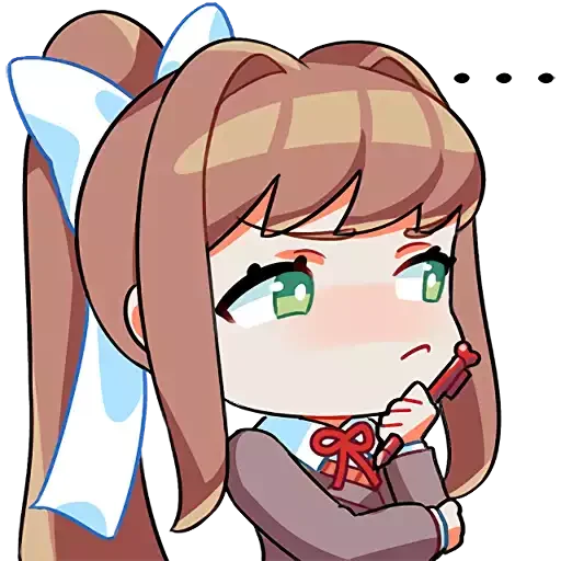 🤔 Стикер «doki doki emotes» для Telegram