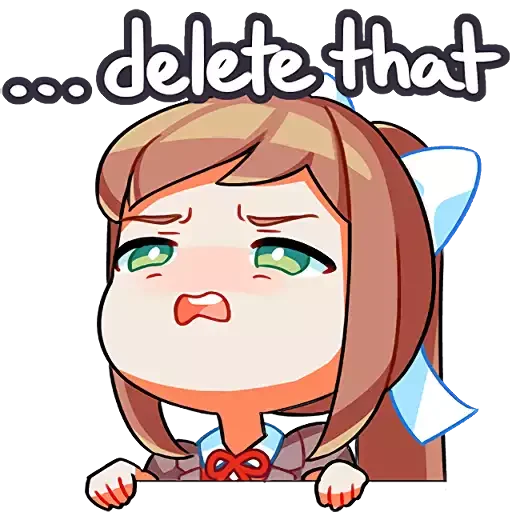 🤢 Стикер «doki doki emotes» для Telegram