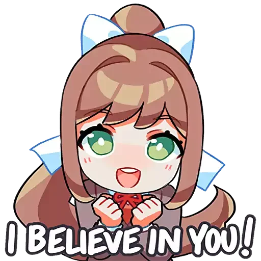 😇 Стикер «doki doki emotes» для Telegram