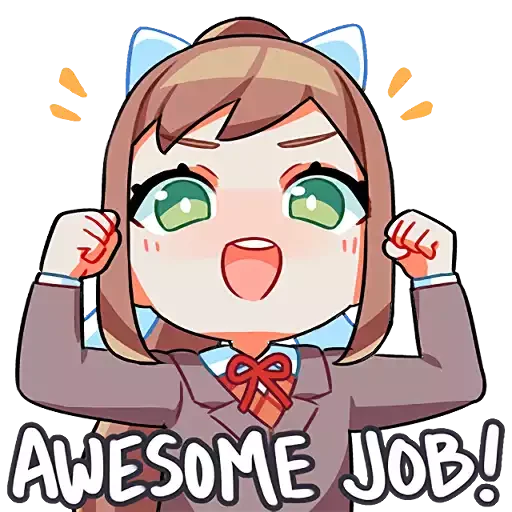 😁 Стикер «doki doki emotes» для Telegram