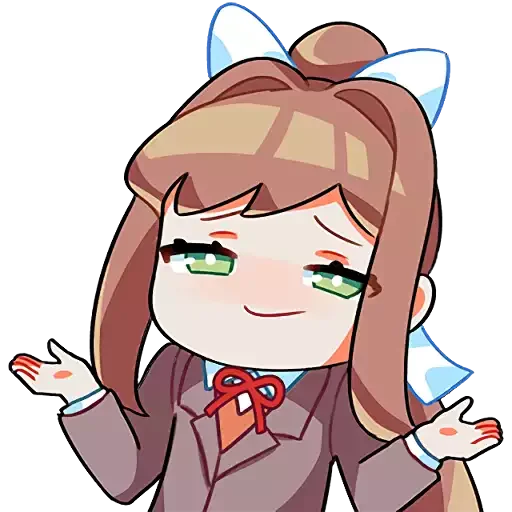 👐 Стикер «doki doki emotes» для Telegram