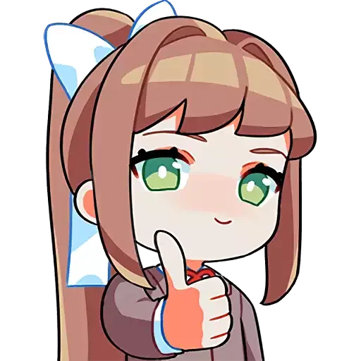 🙂 Стикер «doki doki emotes» для Telegram