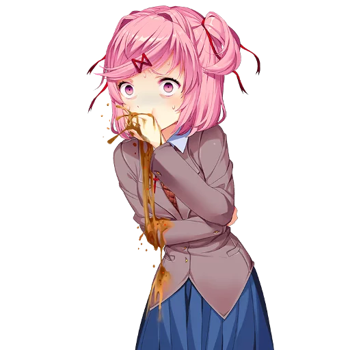 🤢 Стикер «Doki-Doki Literature Club» для Telegram