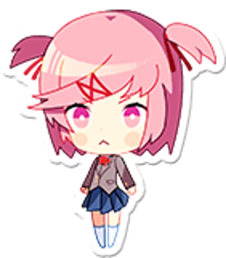 🐱 Стикер «Doki-Doki Literature Club» для Telegram