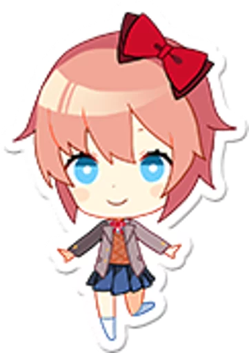 🐱 Стикер «Doki-Doki Literature Club» для Telegram