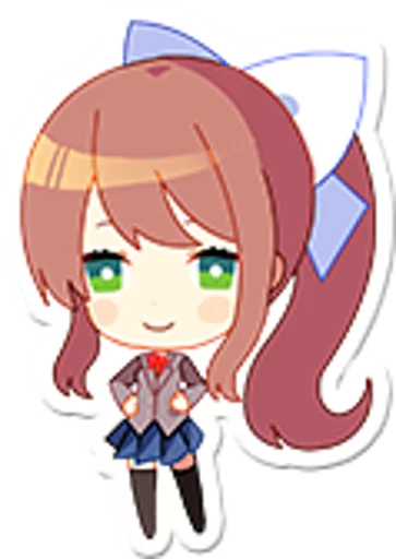 🐱 Стикер «Doki-Doki Literature Club» для Telegram