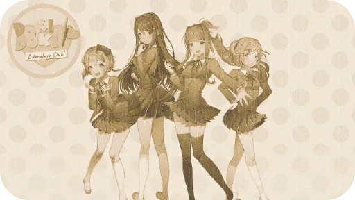 💗 Стикер «Doki-Doki Literature Club» для Telegram