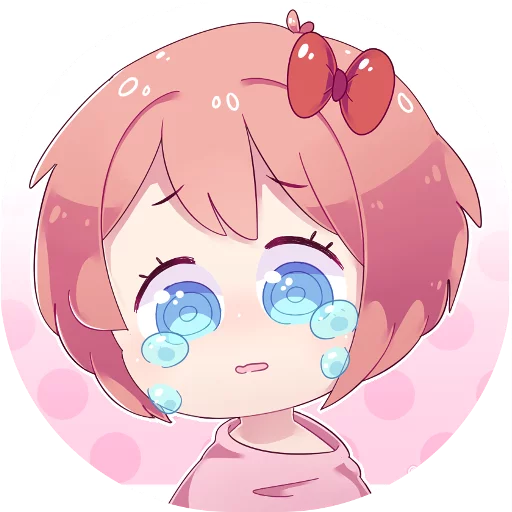 😭 Стикер «Doki-Doki Literature Club» для Telegram