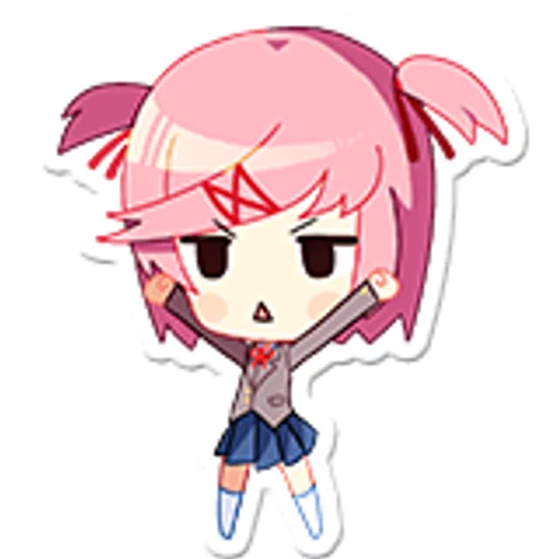 🤗 Стикер «Doki Doki Literature Club!» для Telegram