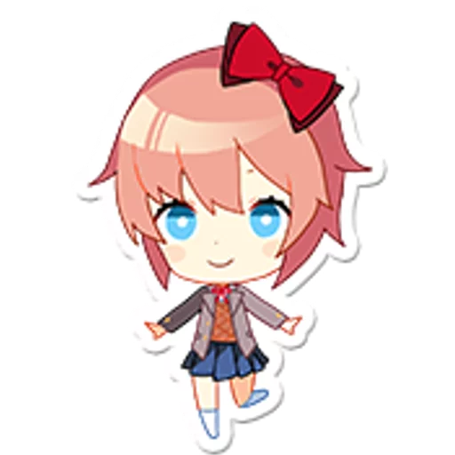 🙂 Стикер «Doki Doki Literature Club!» для Telegram