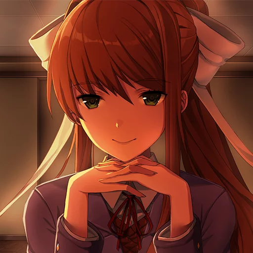 ☺️ Стикер «Doki Doki Literature Club!» для Telegram