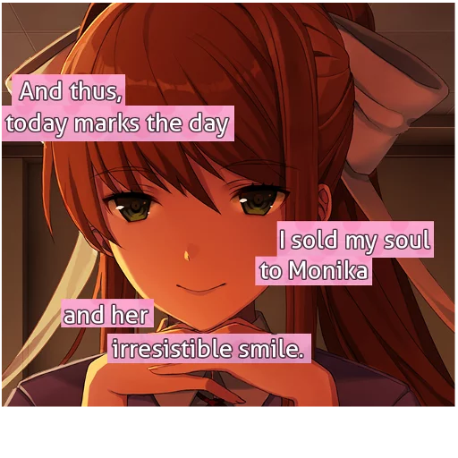 👻 Стикер «Doki Doki Literature Club!» для Telegram