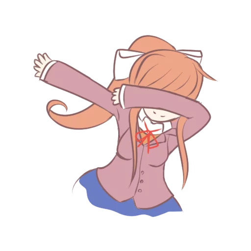 💪 Стикер «Doki Doki Literature Club!» для Telegram