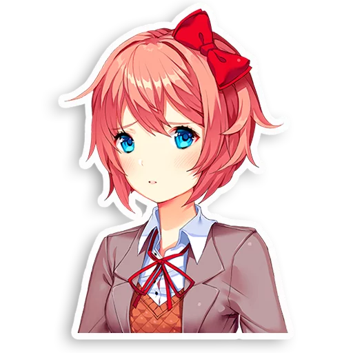 😒 Стикер «DDLC Sayori» для Telegram
