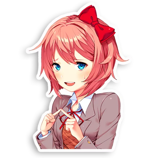 Стикерпак DDLC Sayori для Telegram