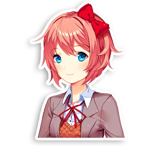 🙂 Стикер «DDLC Sayori» для Telegram