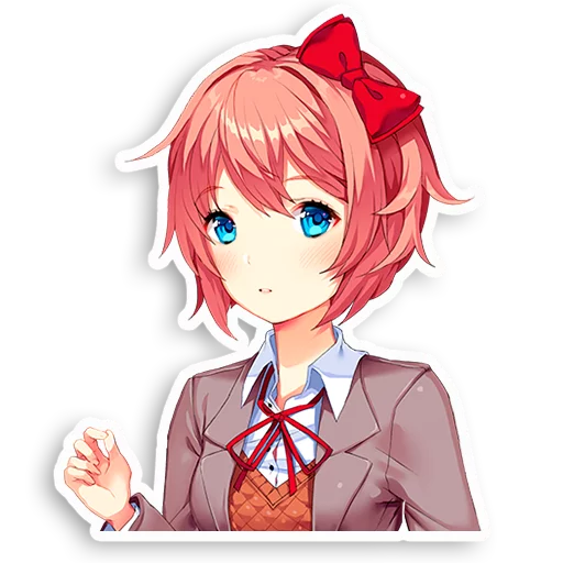 😯 Стикер «DDLC Sayori» для Telegram