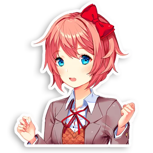 😀 Стикер «DDLC Sayori» для Telegram