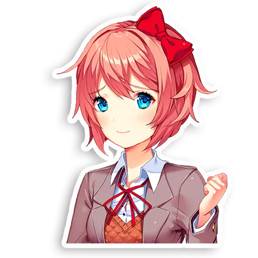 🙂 Стикер «DDLC Sayori» для Telegram