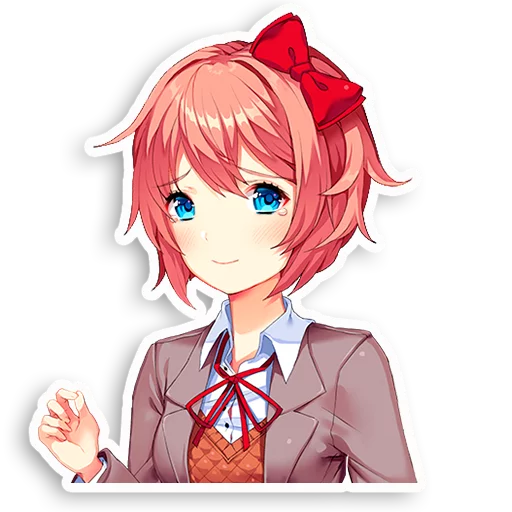 😢 Стикер «DDLC Sayori» для Telegram
