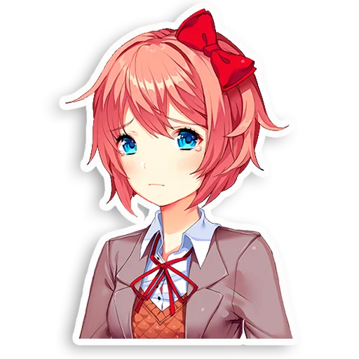 😒 Стикер «DDLC Sayori» для Telegram
